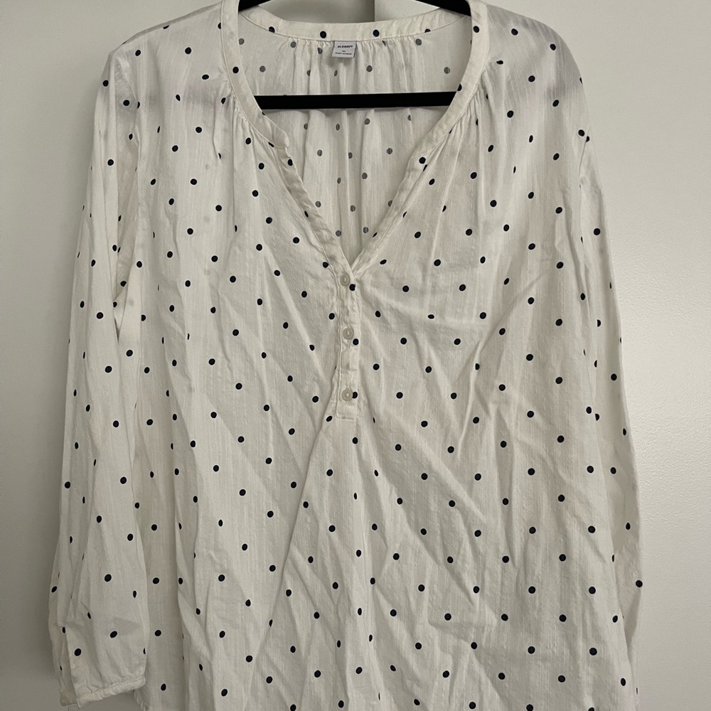 Old Navy Polka Dot Blouse